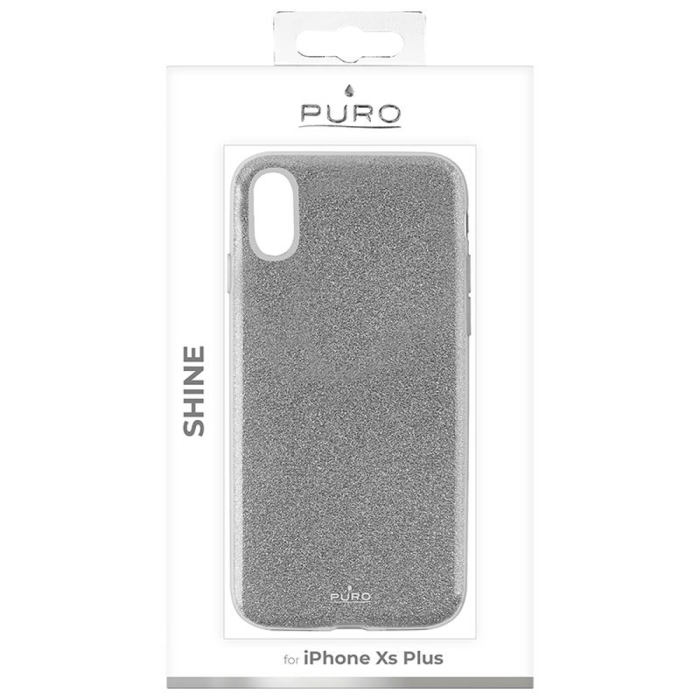 Puro - Puro iPhone XS Max Shine Cover - Silver