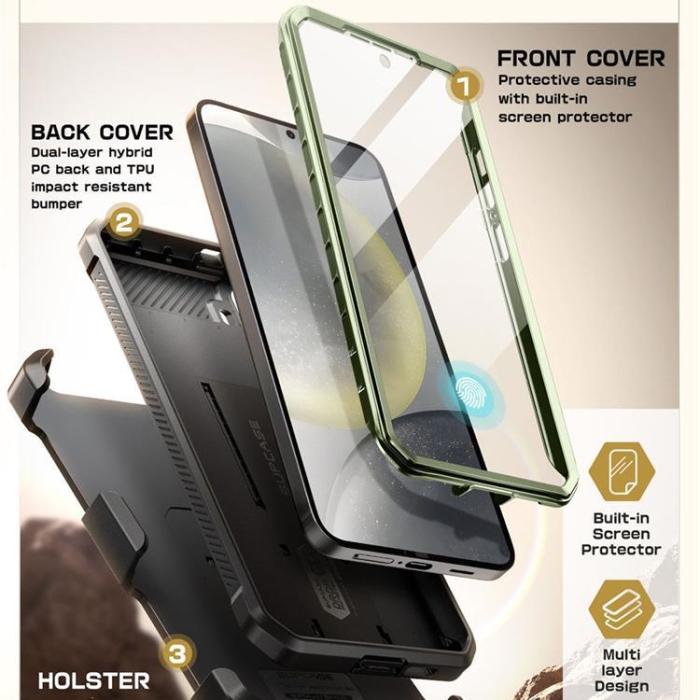 UTGATT - SupCase Galaxy S25 Mobilskal Unicorn Beetle Pro 2-Set - Guldan