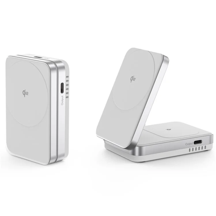 OEM - Qi2 MagSafe Trådlös Laddare iPhone, Airpods 15W YF-M29 - Vit