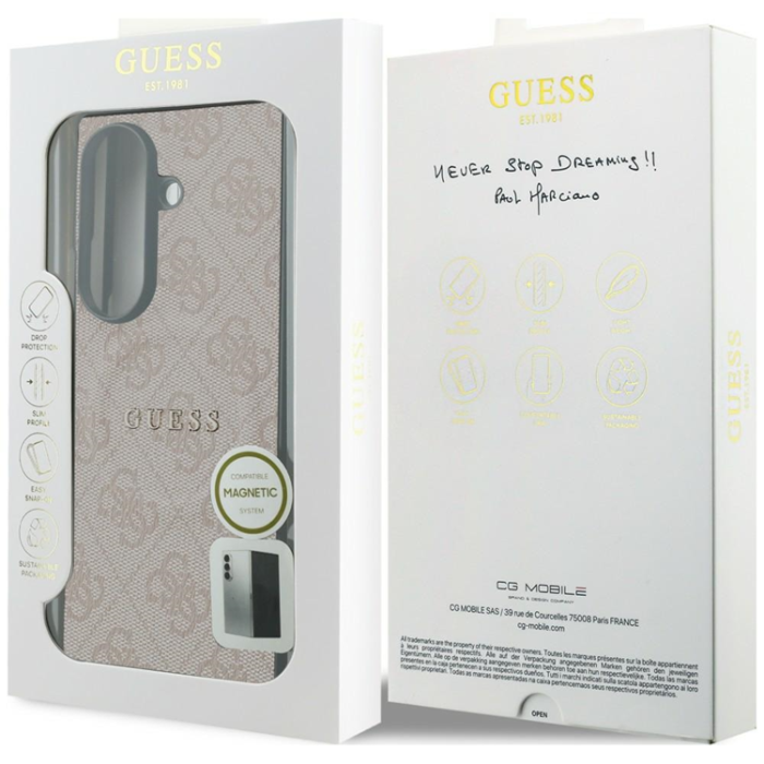 Guess - Guess Mobilskal För Galaxy Z Fold 8 Ultra MagSafe 4G Classic - Rosa