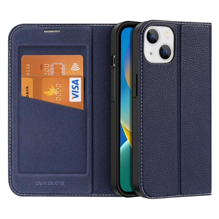 Dux Ducis - Dux Ducis iPhone 14 Plus Plånboksfodral Skin X2 - Blå