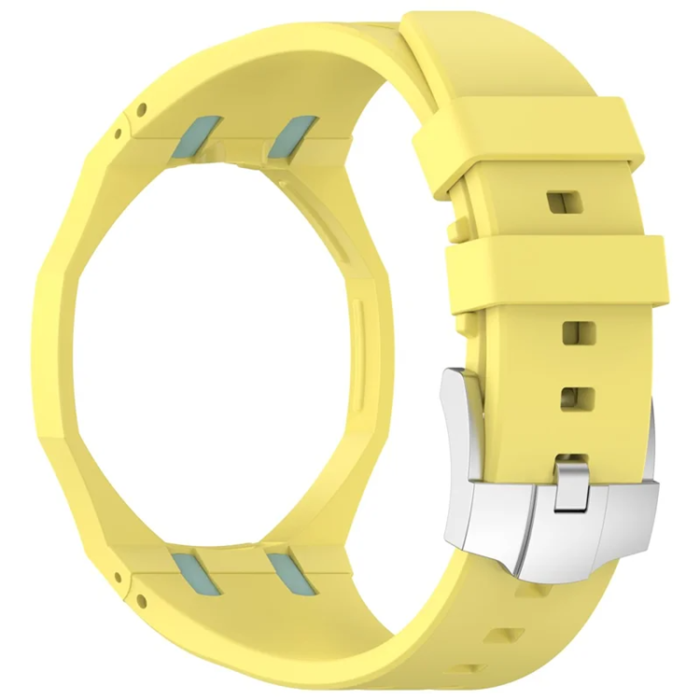 A-One Brand - Swatch Royal Pop Silikonarmband - Gul/Ljusblå