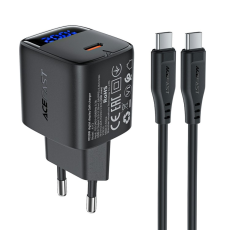 Acefast - ACEFAST Snabbladdare 20W USB-C med USB-C Kabel EU PD