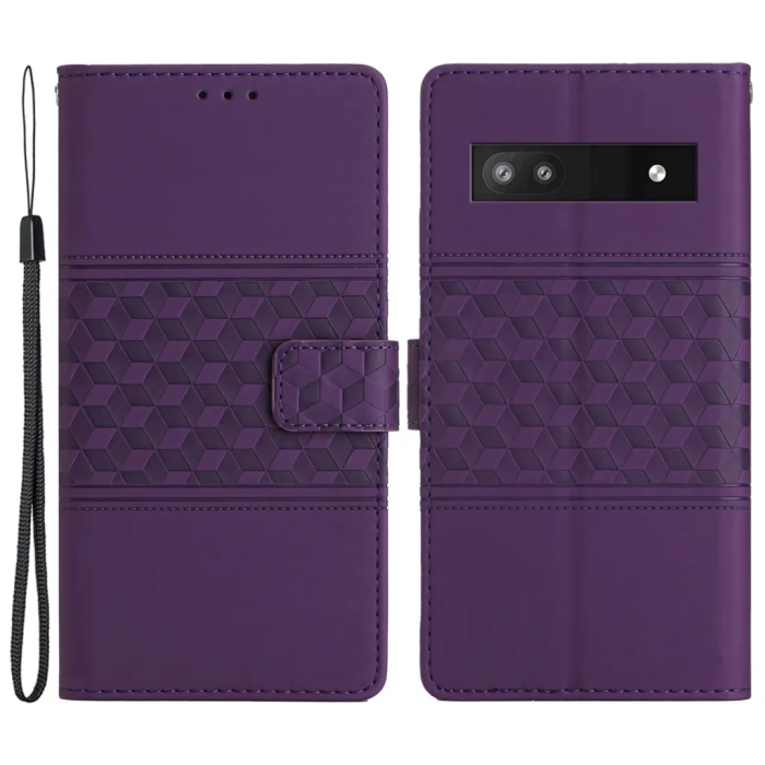 Taltech - Google Pixel 7A Plånboksfodral Tryckt - Lila