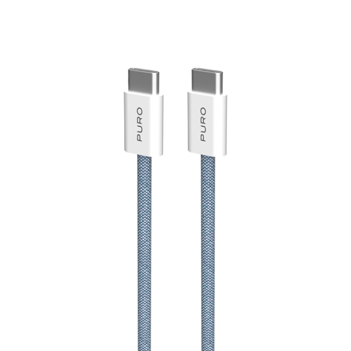 Puro - Puro USB-C Till USB-C Kabel 1.5m Fabrik - Blå