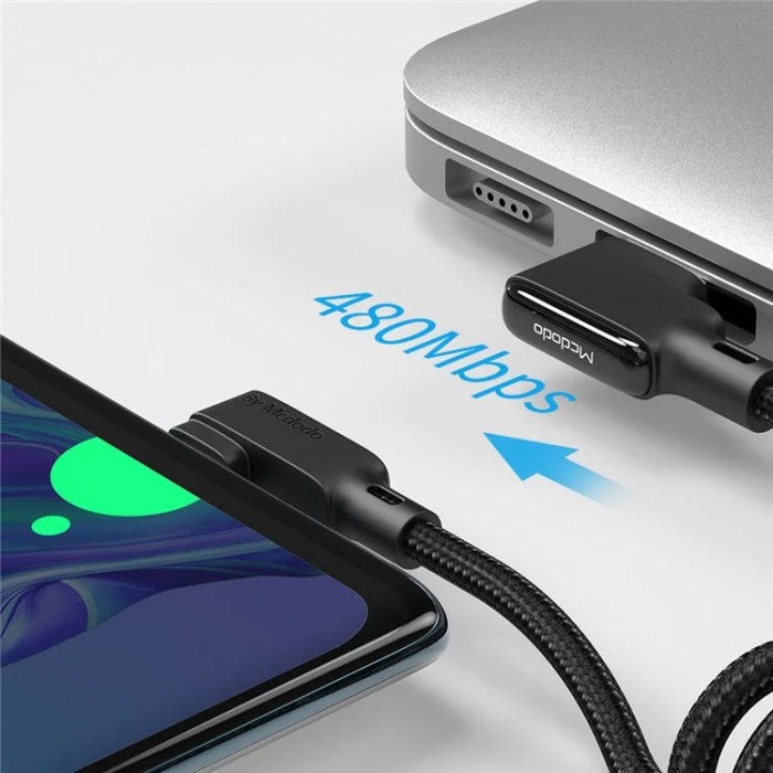 MCDODO - MCDODO USB-A - USB-C Kabel 1.8M - Svart