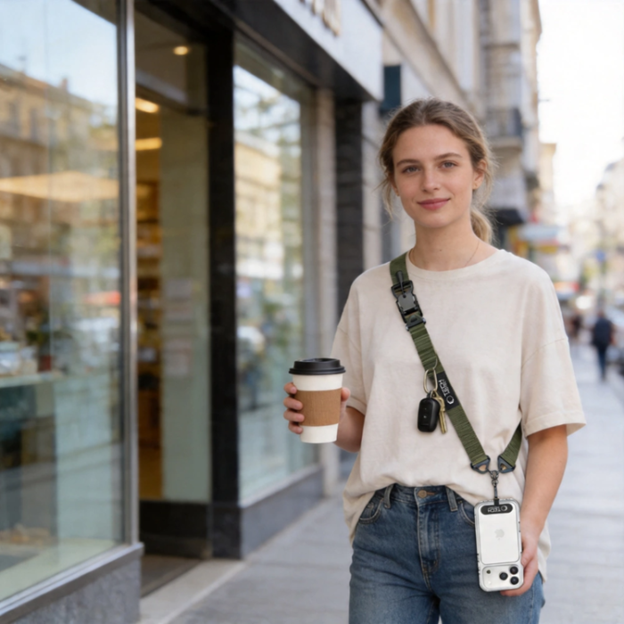 Tech-Protect - Tech-Protect Mobilrem Crossbody C9S - Army Grön