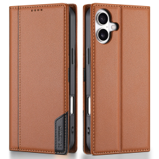 N.BEKUS - N.BEKUS iPhone 17 Plånboksfodral RFID Blocking P3 - Brun