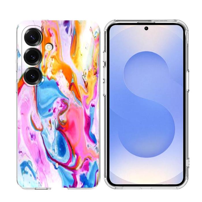 OEM - Mobilskal till Samsung Galaxy S26/S26 Pro Marmor Mönster TPU - Färgglad