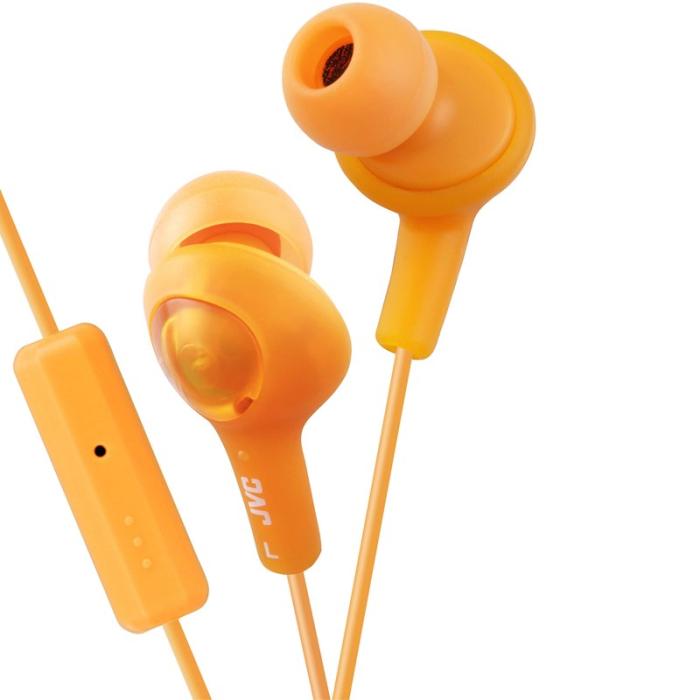 JVC - JVC Hörlur FR6 Gumy Plus Mic - Orange