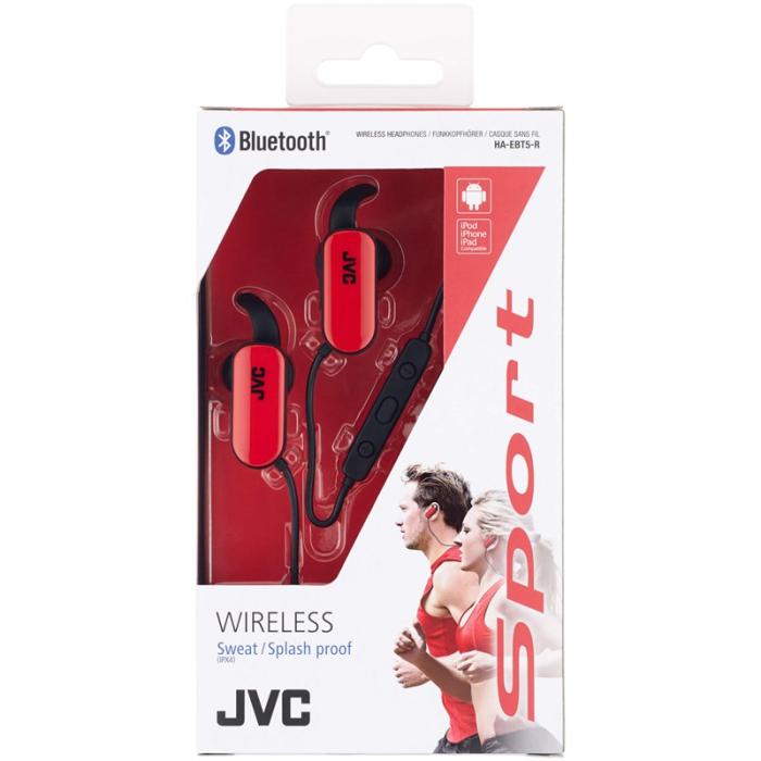 JVC - JVC Hörlur EBT5 Trådlös In-Ear - Röd