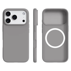 A-One Brand - iPhone 17 Pro Mobilskal MagSafe Ultra Thin Silicone - Grå