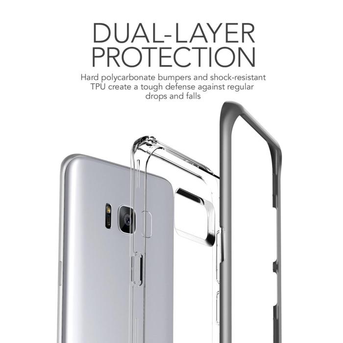 VERUS - Verus Crystal Bumper Skal till Samsung Galaxy S8 Plus - Dark Silver