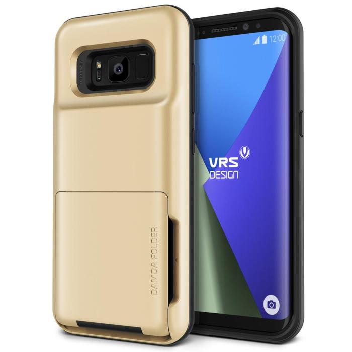 VERUS - Verus Damda Folder Card Slot Skal till Samsung Galaxy S8 Plus - Gold