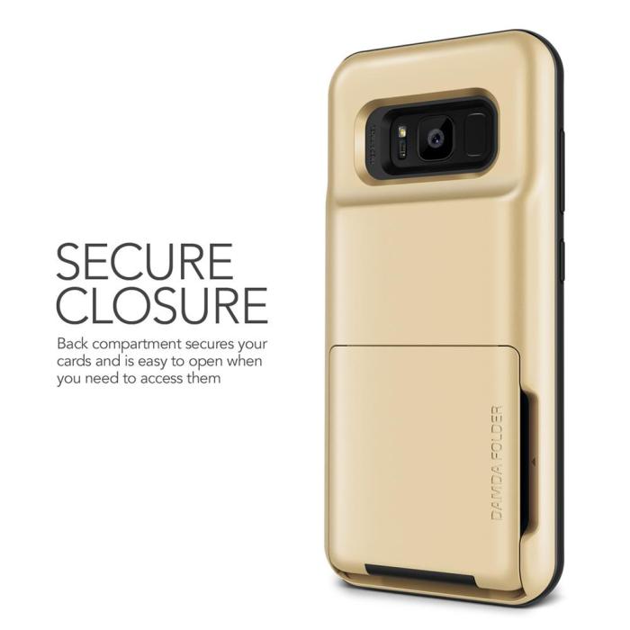 VERUS - Verus Damda Folder Card Slot Skal till Samsung Galaxy S8 Plus - Gold