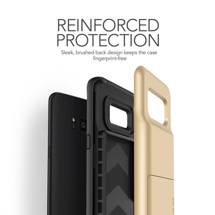 VERUS - Verus Damda Folder Card Slot Skal till Samsung Galaxy S8 Plus - Gold