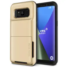 VERUS - Verus Damda Folder Card Slot Skal till Samsung Galaxy S8 Plus - Gold