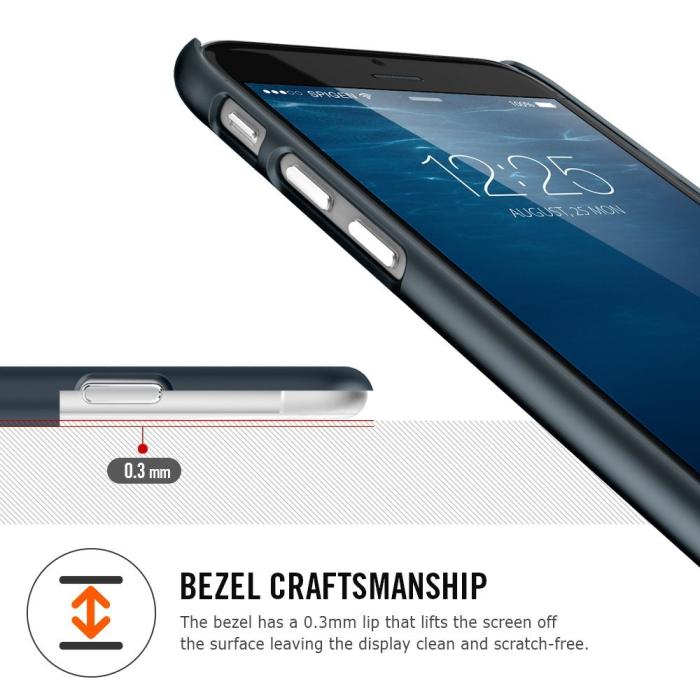 Spigen - SPIGEN Ultra Thin Fit A Skal till Apple iPhone 6(S) Plus (Gunmetal)