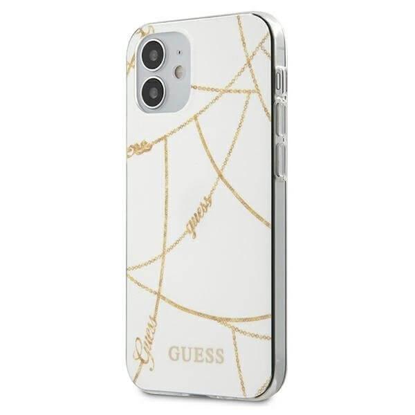 Guess skal iPhone 12 Mini Chain Collection Vit guld | 2353 | AlltMobil