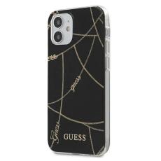 Guess - Guess skal iPhone 12 mini gold Chain Collection Svart
