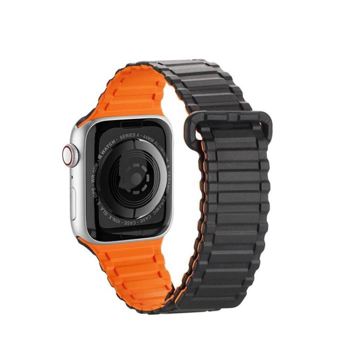 DuxDucis - Dux Ducis Apple Watch 6/7/8/SE (38/40/41mm) Armband Magnetic Silicone Armored