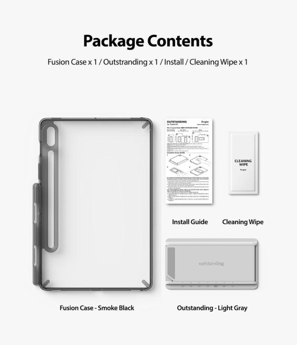 OEM - Ringke Skal Samsung Galaxy Tab S7/Tab S8 - Grå