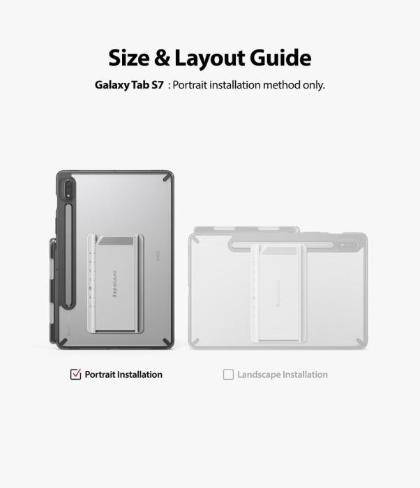 OEM - Ringke Skal Samsung Galaxy Tab S7/Tab S8 - Grå