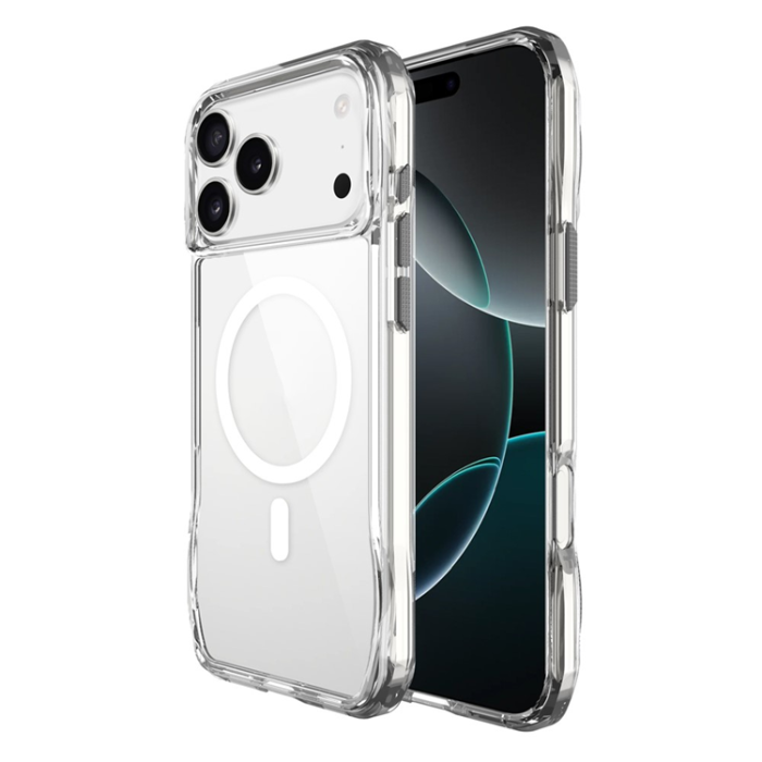 A-One Brand - iPhone 17 Pro Mobilskal MagSafe TPU + PC Crystal Clear
