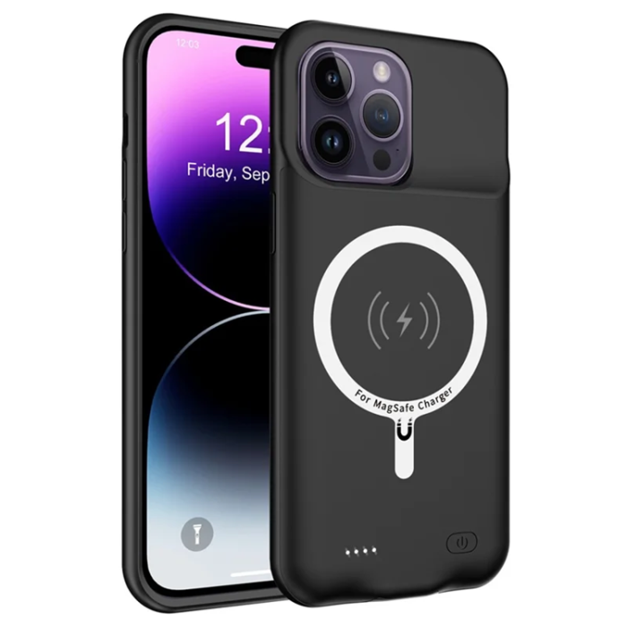 A-One Brand - iPhone 14 Pro Batteriskal 7000mAh D88S - Svart