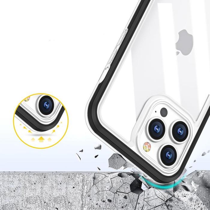 OEM - Galaxy A03 Skal Clear 3in1 - Svart