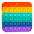 Fidget Toys - Pop it Fidget Toy - Flera Färger & Modeller - Fyrkant - Rainbow