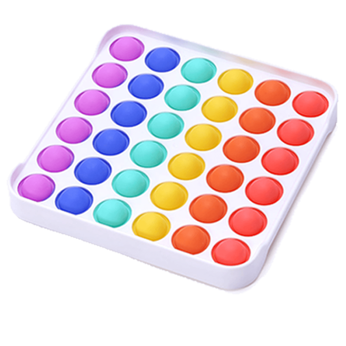 Fidget Toys - Pop it Fidget Toy - Flera Färger & Modeller - Stjärna - Rainbow