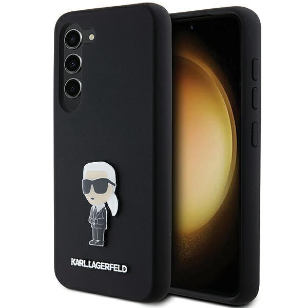 Karl Lagerfeld Mobilskal till Galaxy S24 MagSafe Silikon Ikonik Pin - Svart