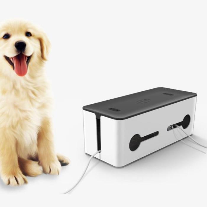 Ugreen - Ugreen kabelorganisator box skena hållare S 27,8x13x12,8cm - Svart