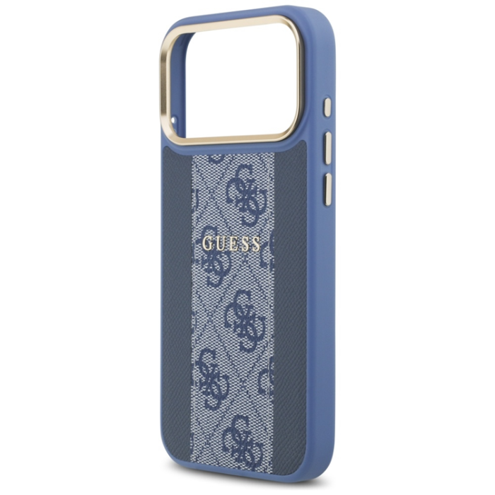 Guess - Guess iPhone 17 Pro Max Mobilskal Magsafe Stripe - Blå