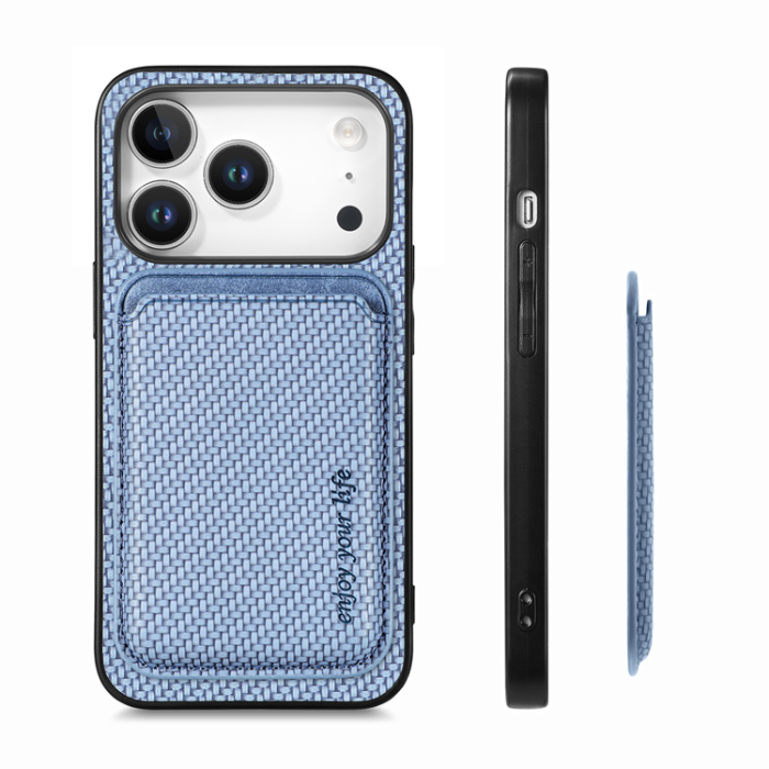 A-One Brand - iPhone 17 Pro Mobilskal Detachable Korthållare - Blå