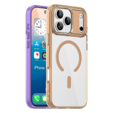 A-One Brand - iPhone 17 Pro Max Mobilskal MagSafe Transparent TPU+PC - Guld