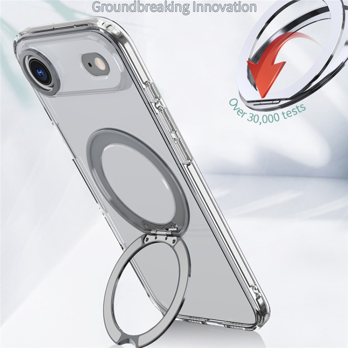A-One Brand - iPhone Air Mobilskal MagSafe TPU + Acrylic Kickstand - Transparent