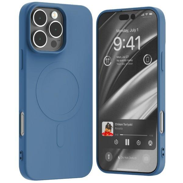 Mercury iPhone 16 Pro Max Mobilskal MagSafe Semi-Silikon - Blå | 2353 | AlltMobil