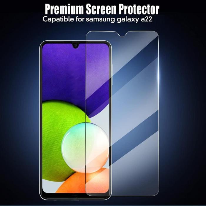 A-One Brand - [2-PACK] Härdat Glas Skärmskydd Samsung Galaxy A22 4G