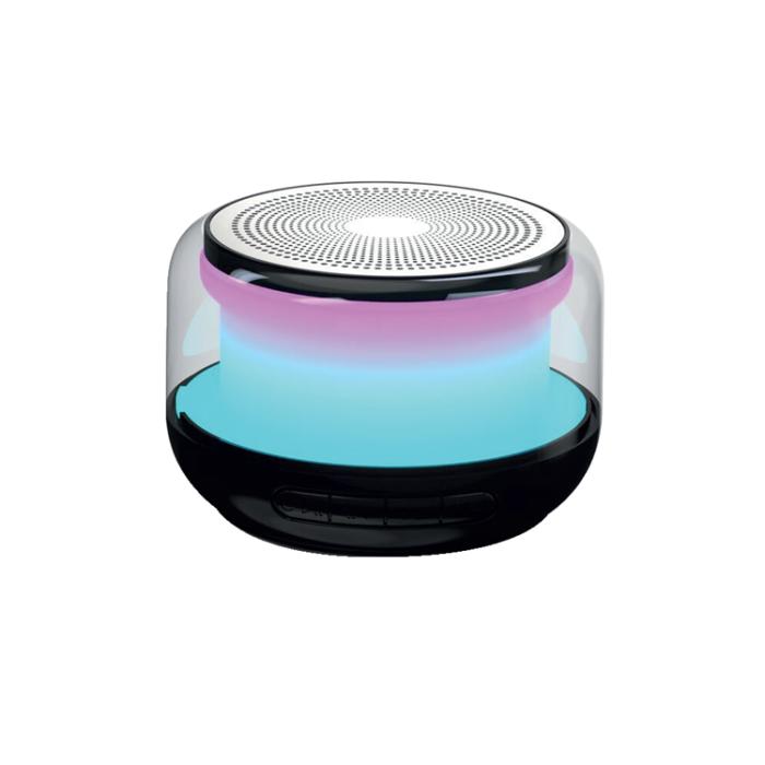 Setty - Setty Trådlös Högtalare Bluetooth Round RGB - Svart