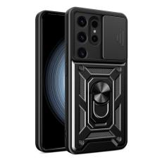 OEM - Galaxy S24 Ultra Mobilskal Hybrid Armor Camshield - Svart