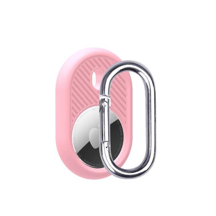 OEM - Airtag Skal Anti-lost Silicone Vault - Rosa