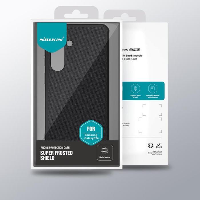 Nillkin - Nillkin Galaxy S24 Plus Mobilskal Super Frosted Shield Pro - Svart