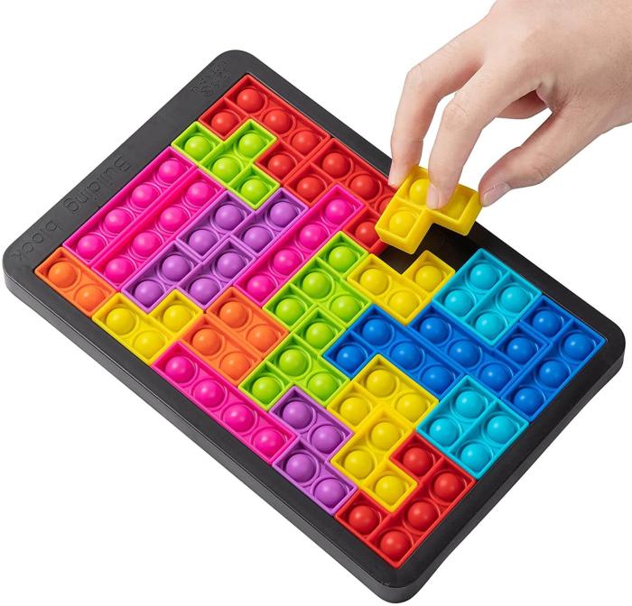 UTGATT1 - Building Block Pop it pussel - lindra stress eller rastlöshet
