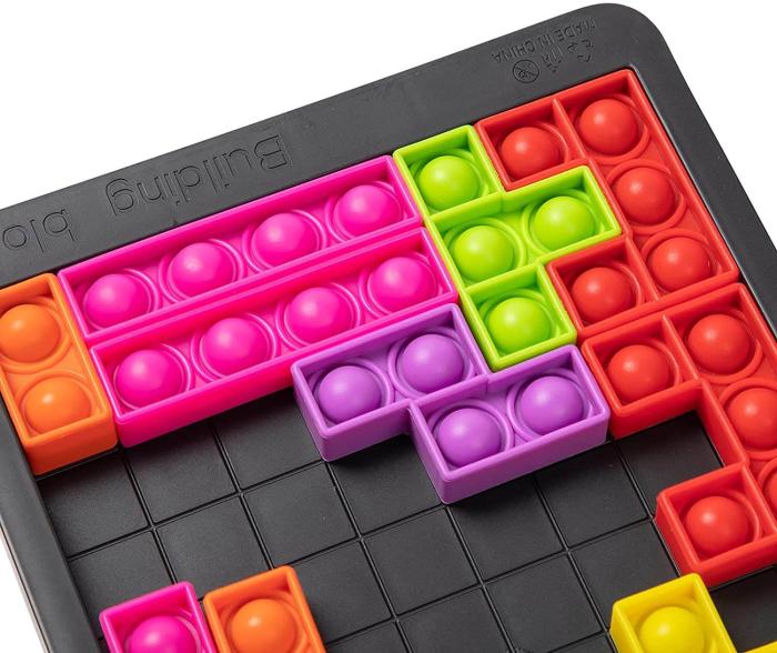 UTGATT1 - Building Block Pop it pussel - lindra stress eller rastlöshet