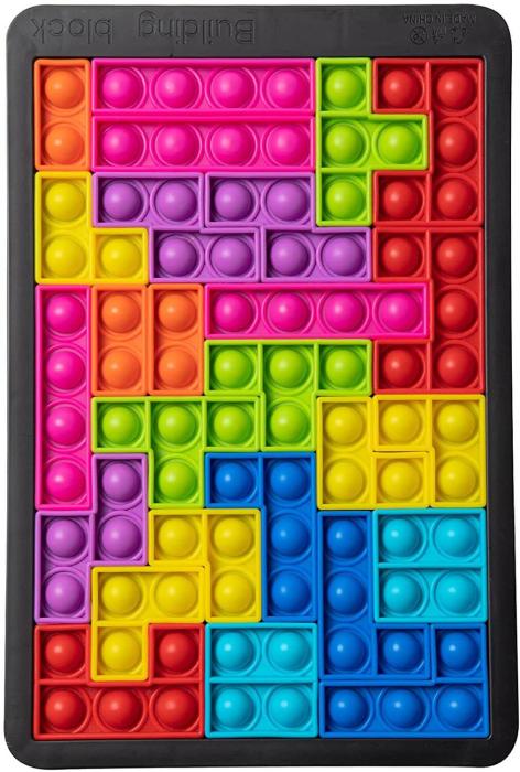 UTGATT1 - Building Block Pop it pussel - lindra stress eller rastlöshet
