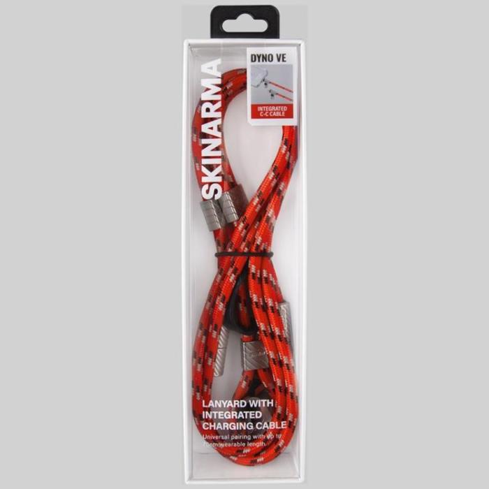 Skinarma - Skinarma 2in1 USB-C Till USB-C Kabel Lanyard Dyno Ve - Röd