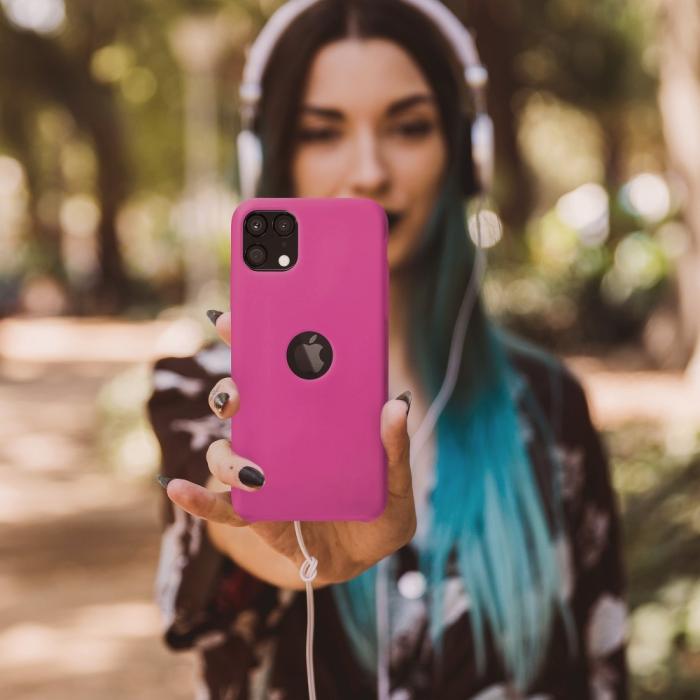 UTGATT1 - Forcell Silikon Skal till Samsung Galaxy A41 Magenta