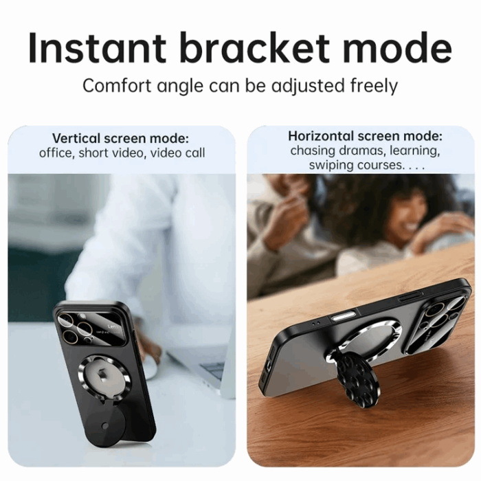OEM - iPhone 15 Pro Max Mobilskal Magsafe Sugkopphållare Kickstand